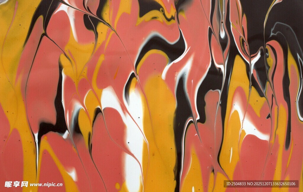 抽象艺术涂鸦色彩画作