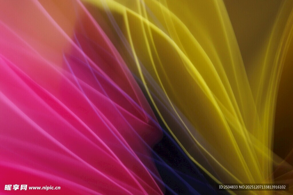 炫彩光影线条艺术画面