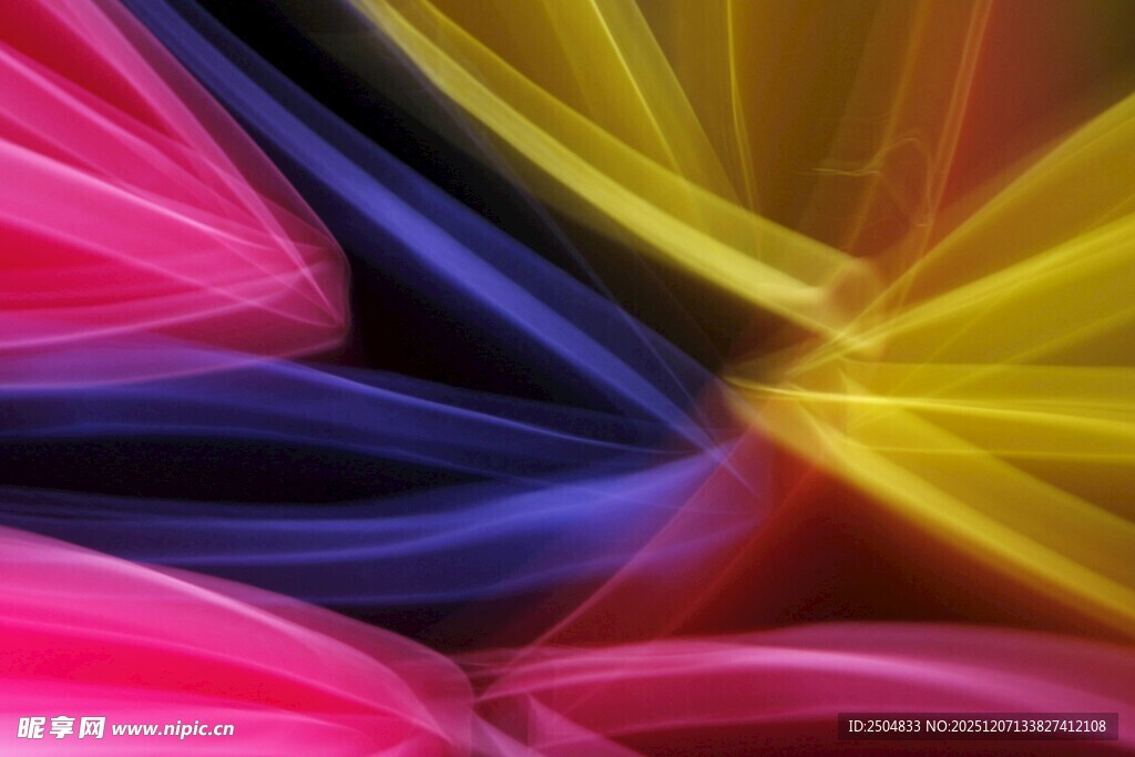 绚丽多彩的动感抽象线条