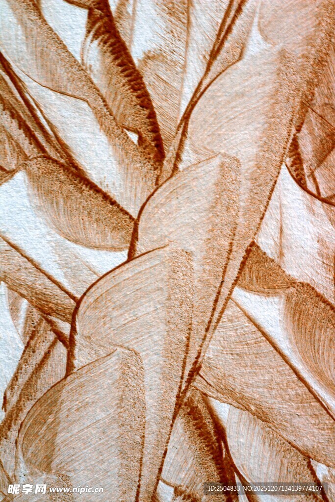棕色叶脉纹理艺术图案