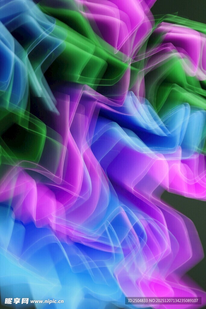 梦幻炫彩抽象烟雾图案
