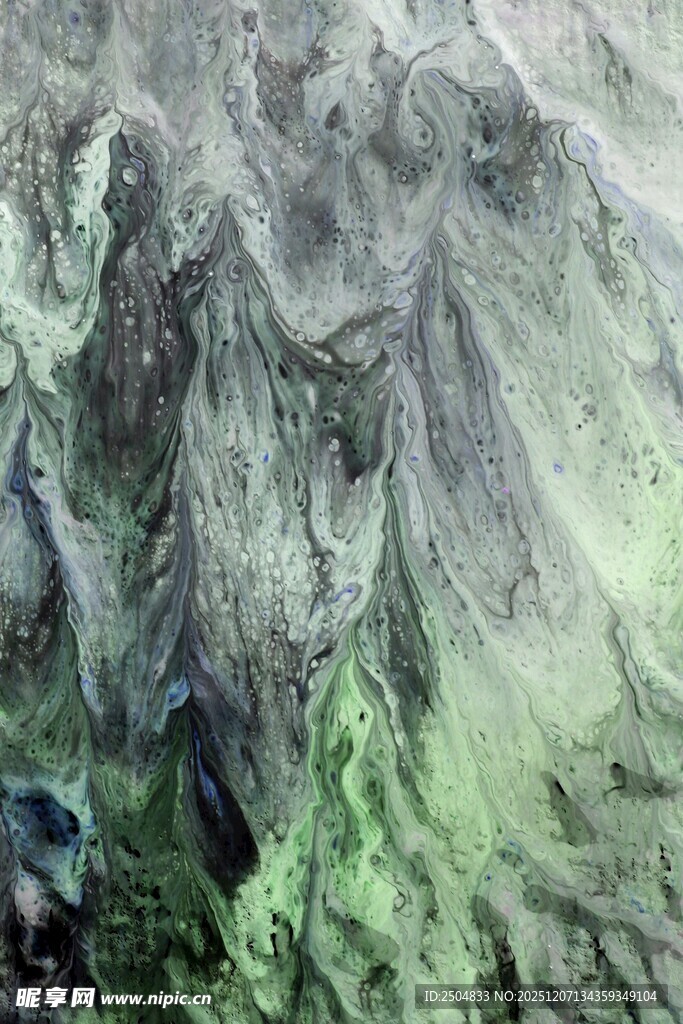 奇幻绿色纹理抽象景观