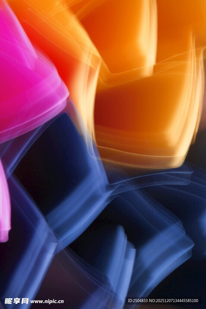 多彩柔软织物特写