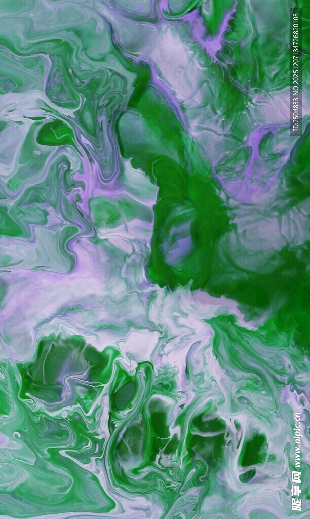 梦幻绿紫抽象纹理图案