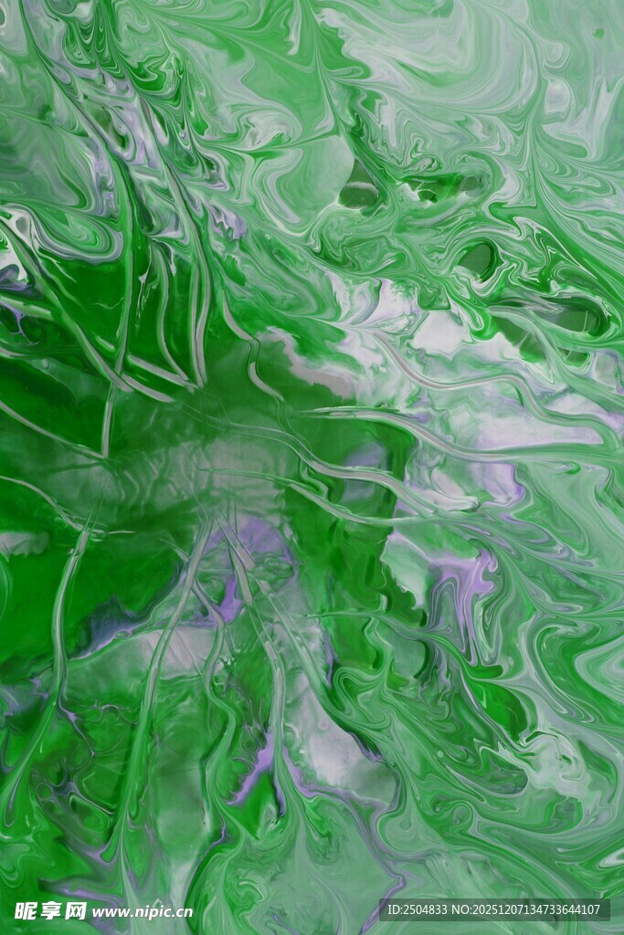 翠绿梦幻流体艺术纹理