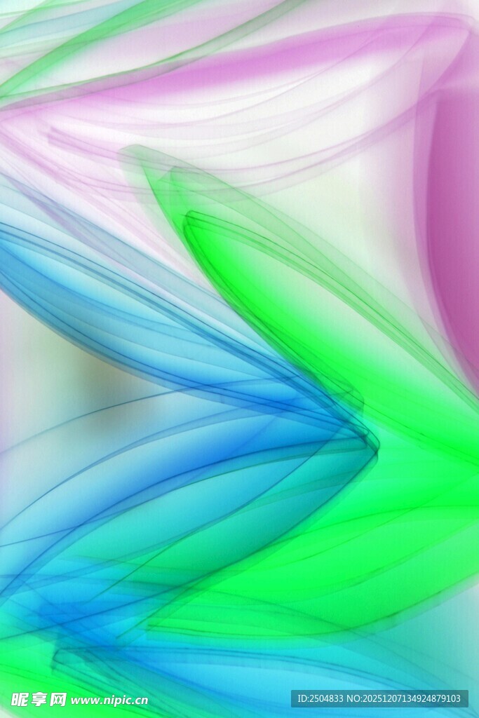 梦幻多彩抽象线条图案