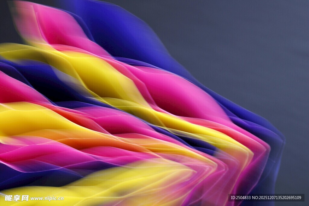 色彩斑斓的动感织物纹理