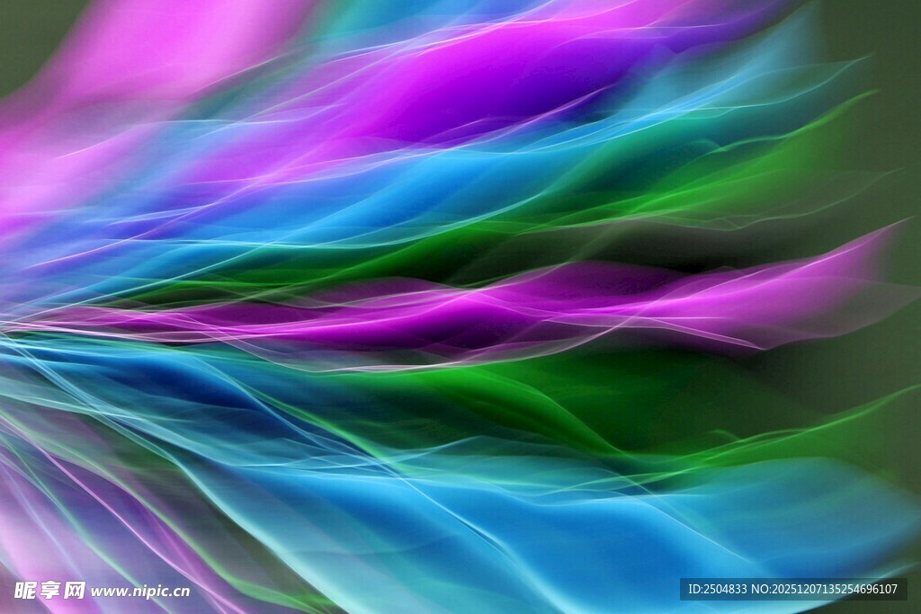 梦幻炫彩流动抽象背景图