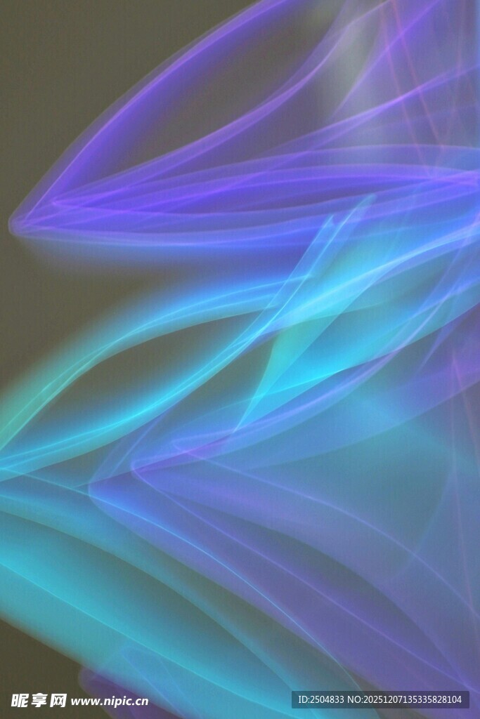 梦幻蓝紫色流动光影效果