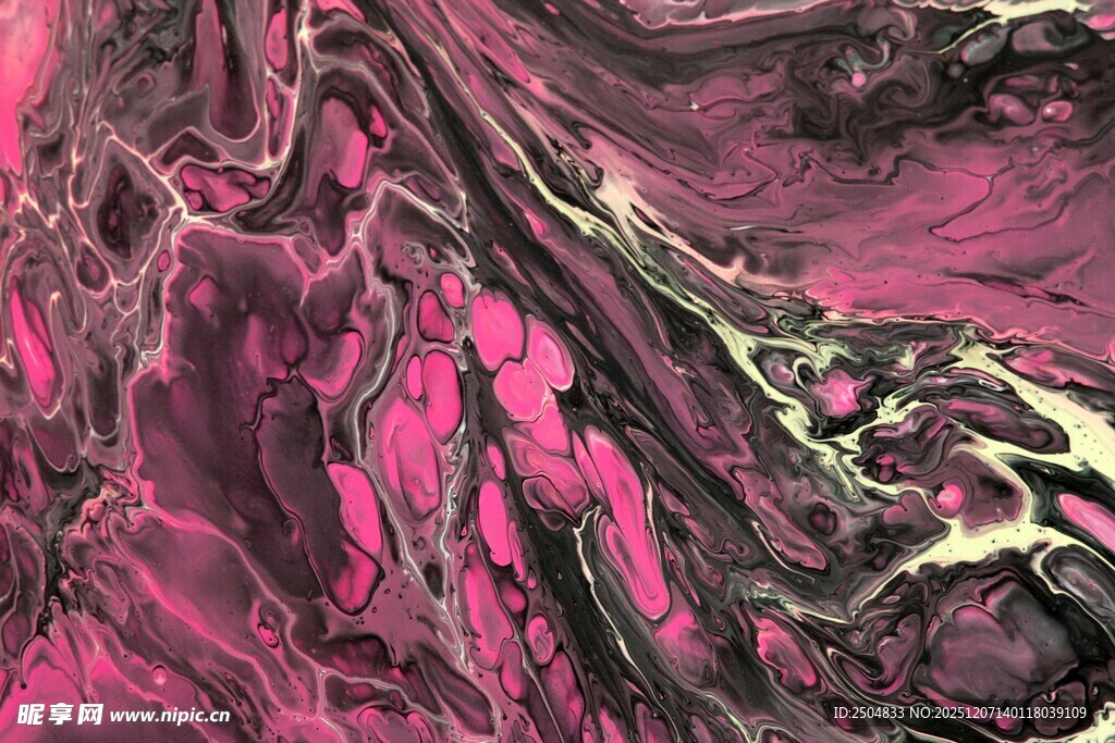 梦幻粉紫流体艺术纹理