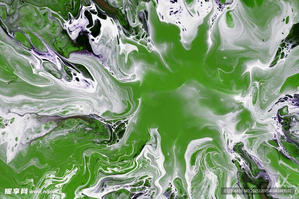 绿色水墨抽象纹理图案