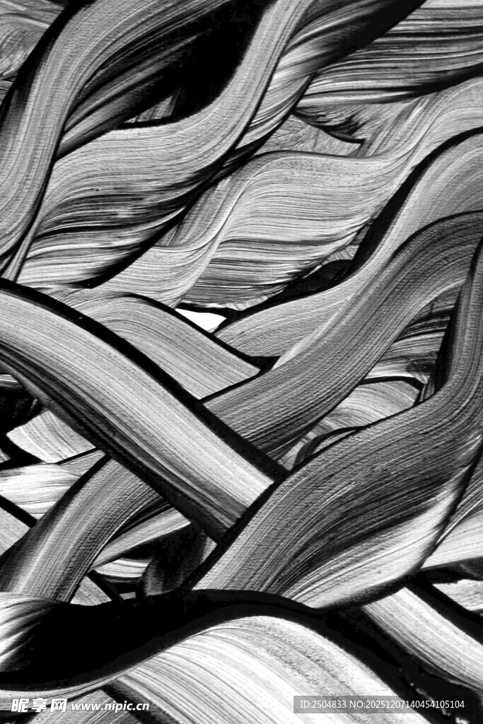 黑白交织抽象线条图案