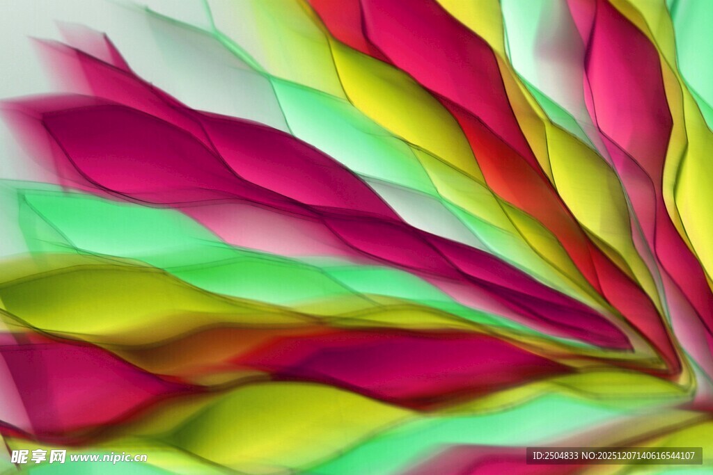 绚丽多彩的抽象波纹图案