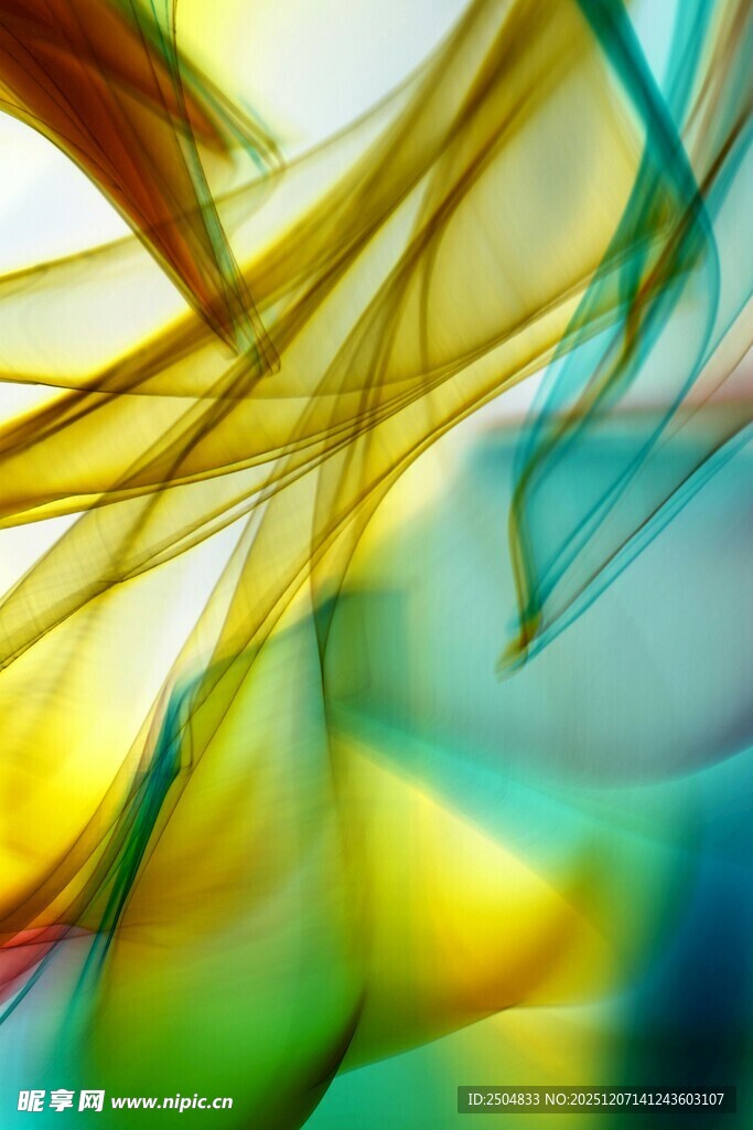 绚丽多彩的抽象流动线条