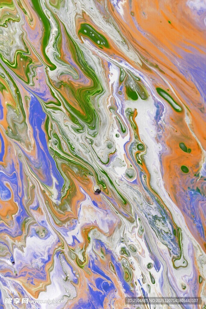 抽象多彩流体艺术图案