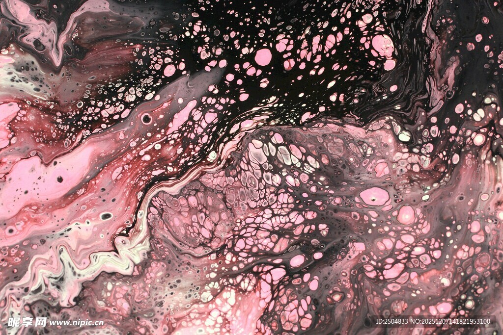梦幻粉色流体艺术纹理