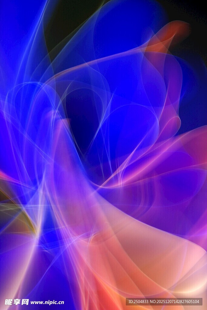 梦幻炫彩抽象光影图案