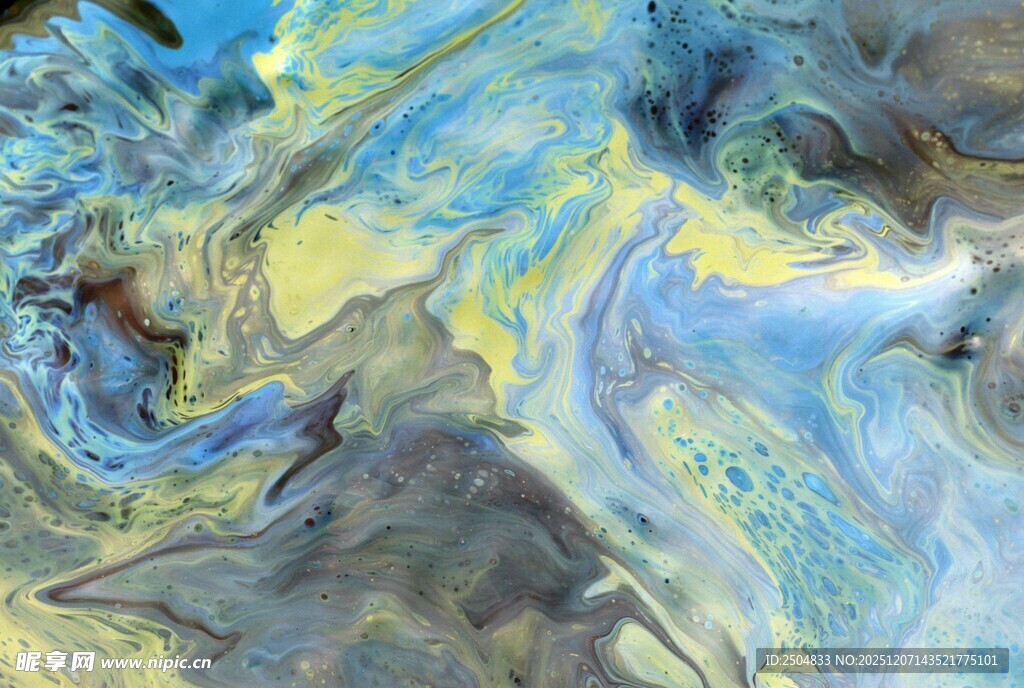 抽象梦幻流体艺术画作