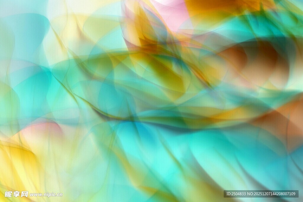 梦幻色彩抽象流动画面