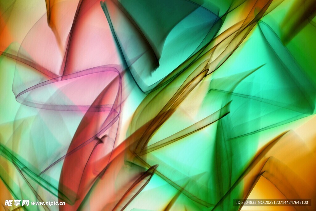 绚丽多彩抽象流动图案