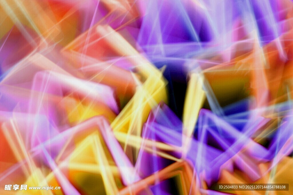 梦幻多彩抽象线条图案