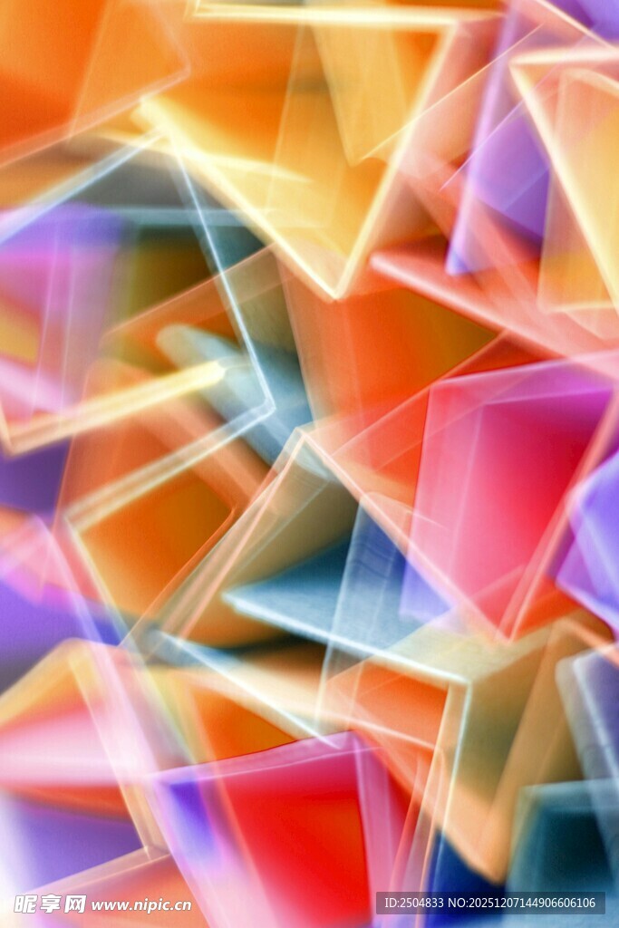 多彩几何抽象图案背景