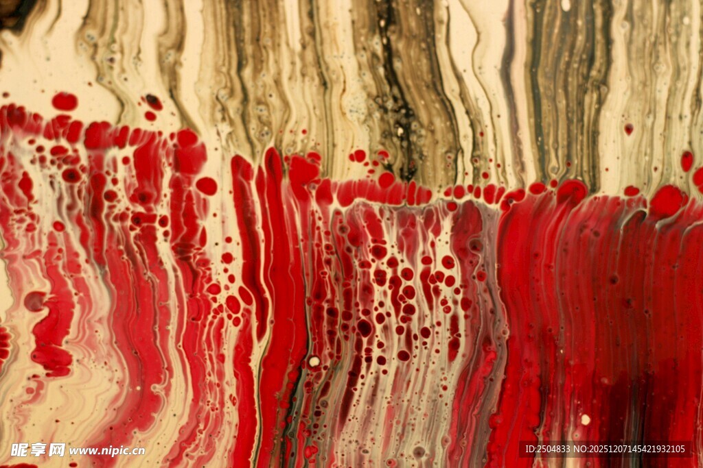 抽象红色纹理艺术画作