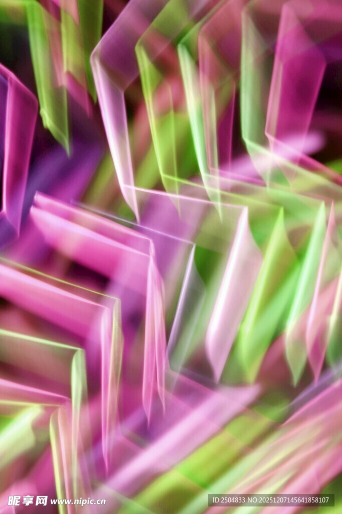 梦幻炫彩几何抽象图案