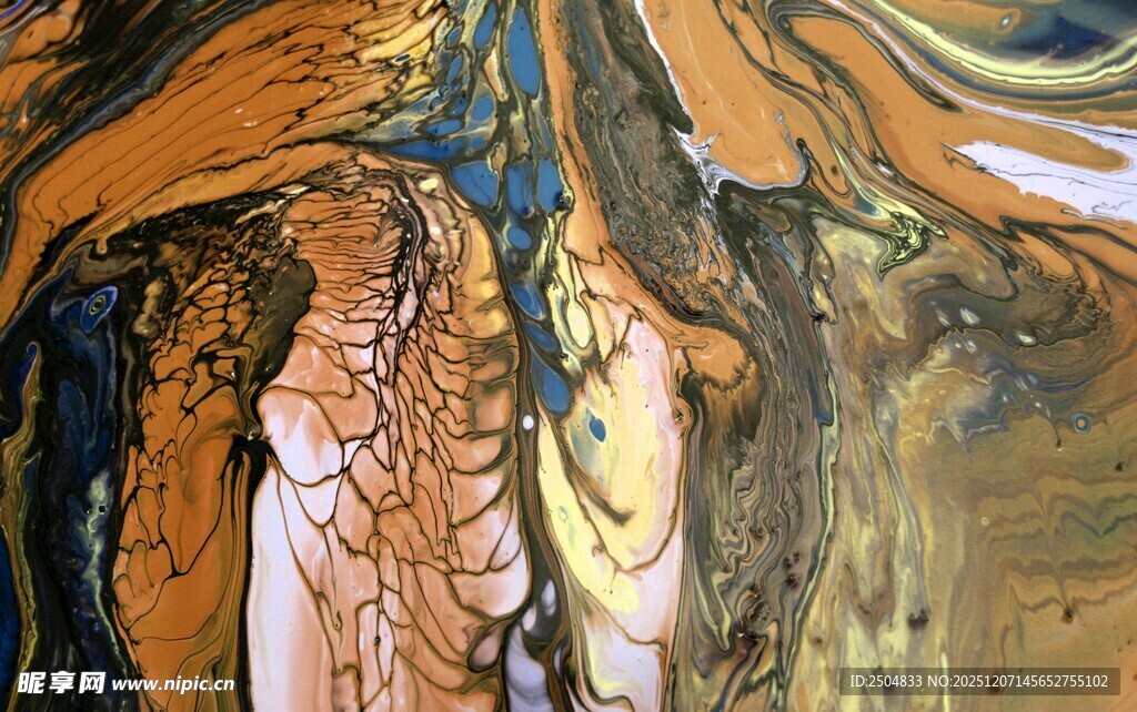 抽象流体艺术纹理画面