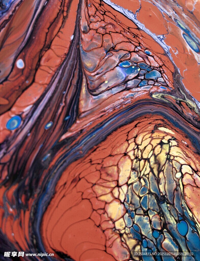 抽象流体艺术色彩图案