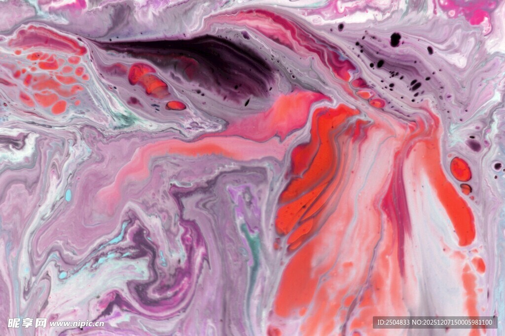 抽象多彩流体艺术画面