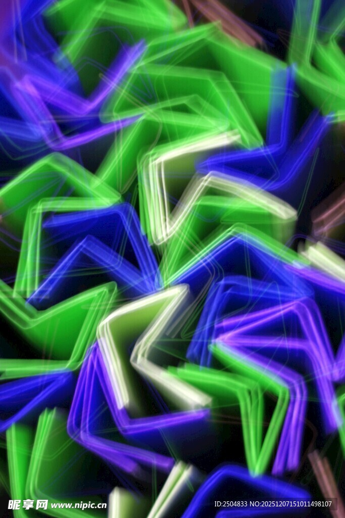 多彩立体几何图案背景