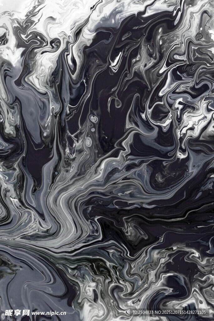 黑白水墨抽象纹理图案