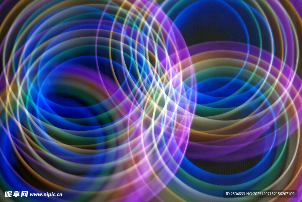 炫彩动感抽象光影图案