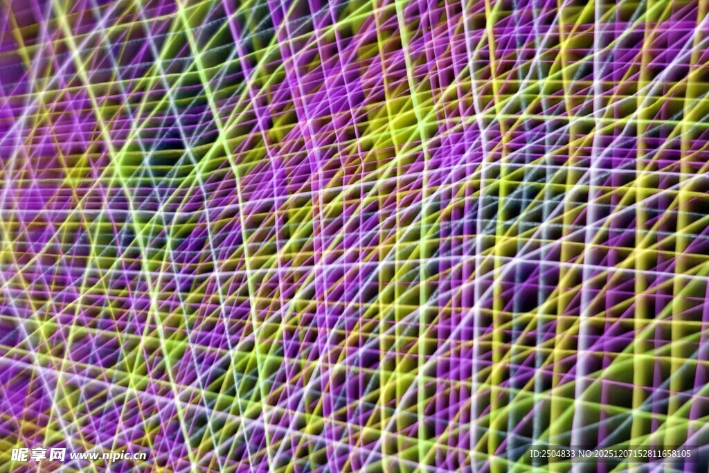 多彩交织线条抽象图案