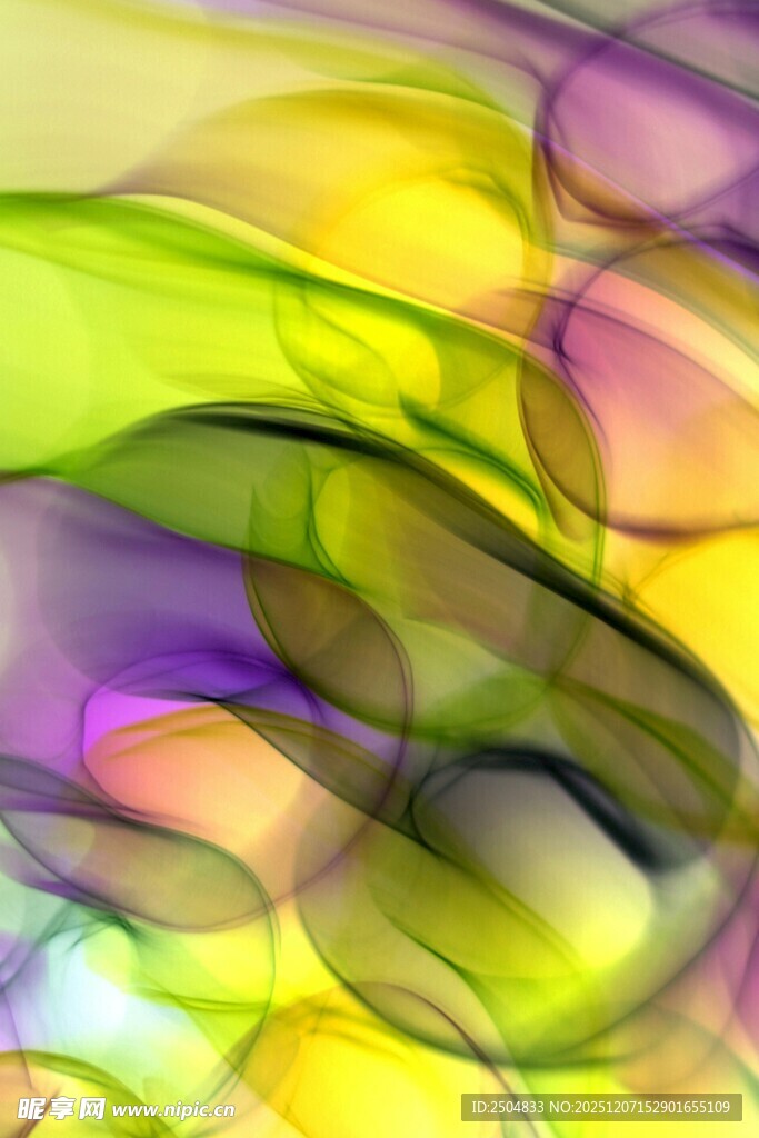 梦幻多彩抽象流体图案