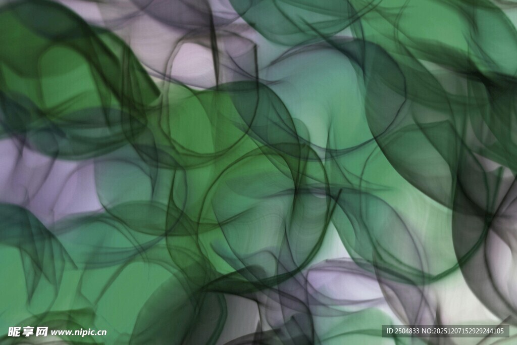 绿色梦幻烟雾抽象背景图