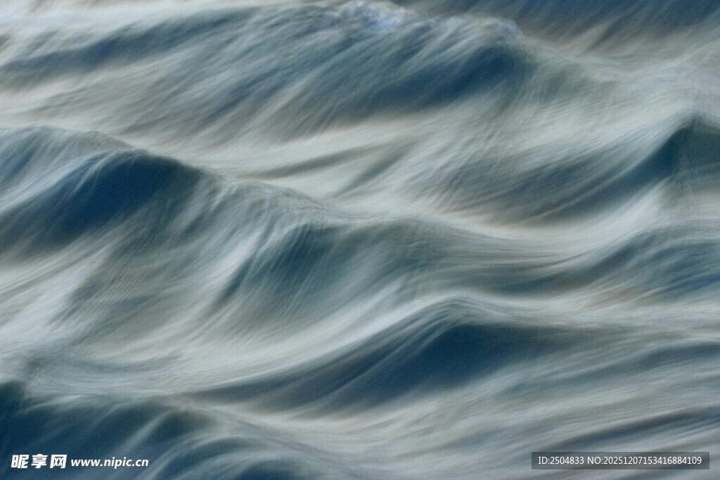 海浪纹理特写