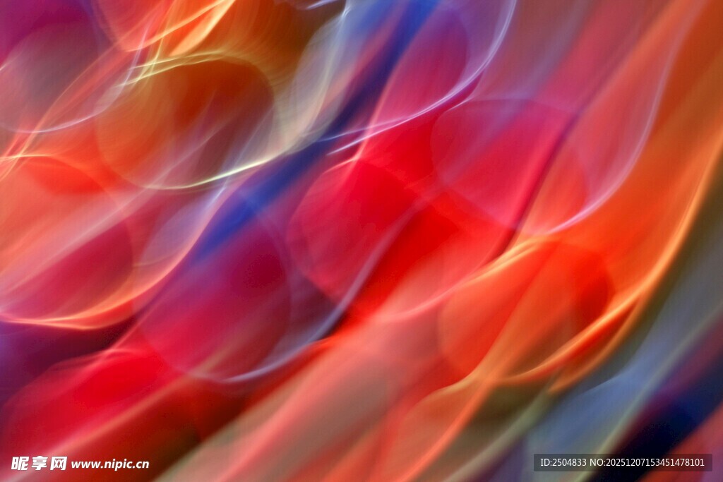 绚丽多彩抽象流动光影