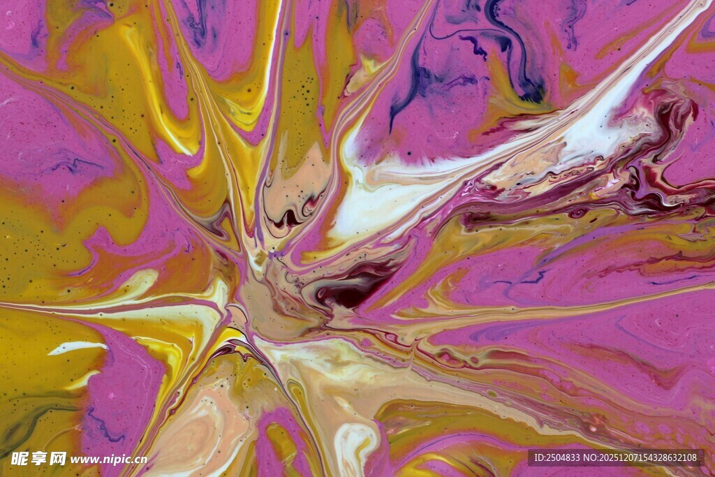 抽象多彩流体艺术图案