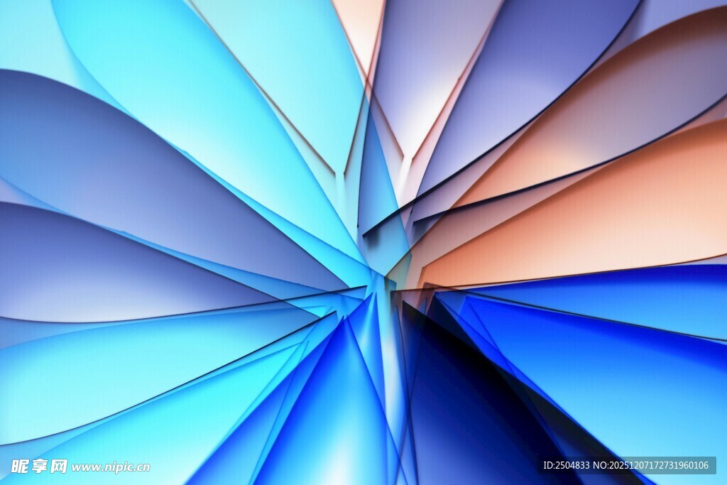 多彩折纸艺术图案