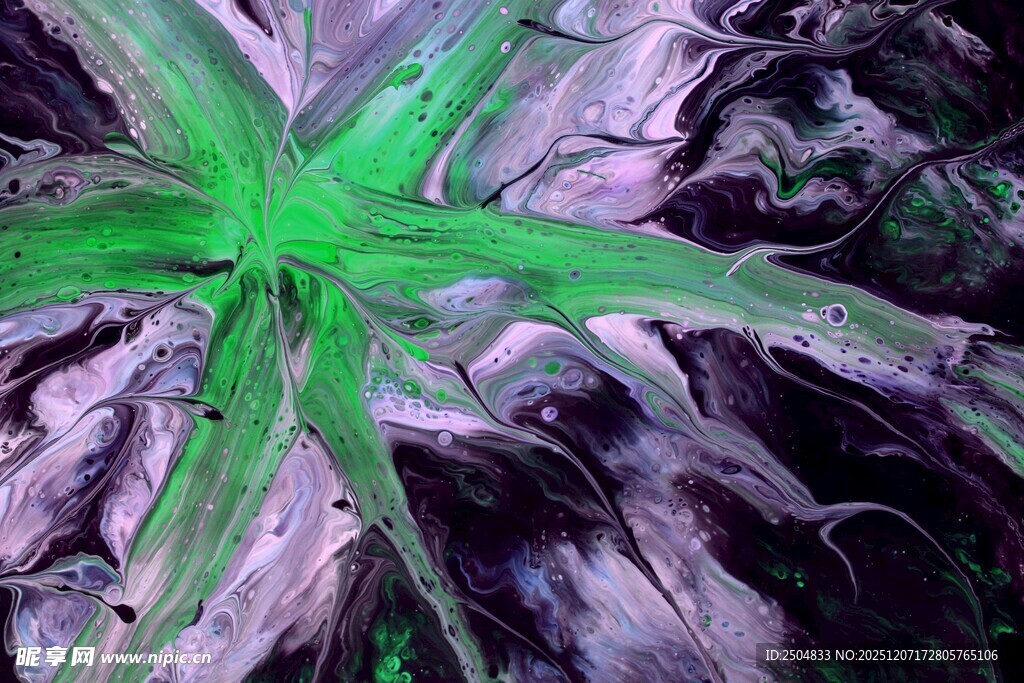 绿色星形植物特写