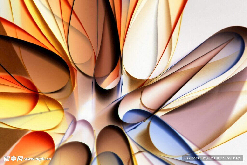 绚丽抽象分形艺术图案