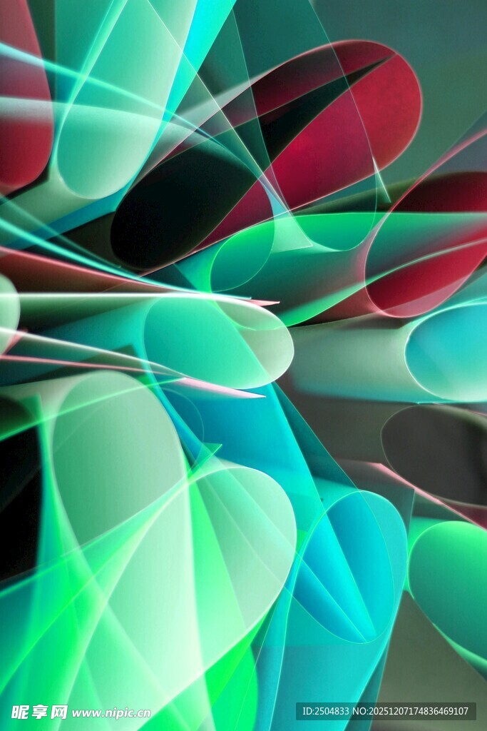 炫彩动感抽象几何图形