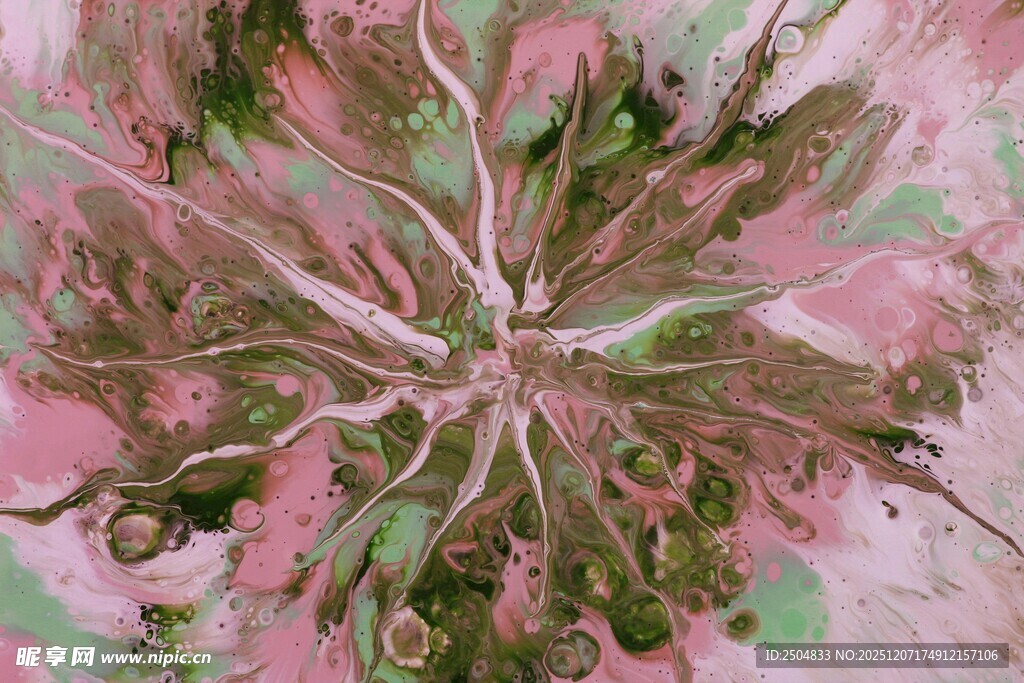 抽象粉色植物纹理图案