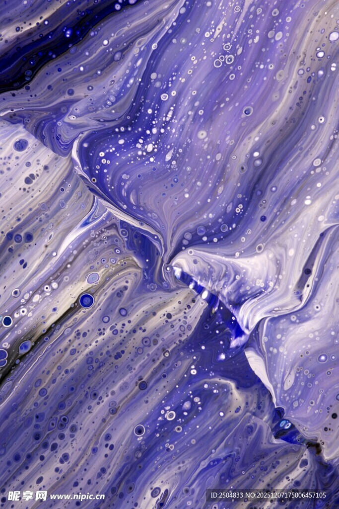 梦幻蓝紫色流体艺术纹理