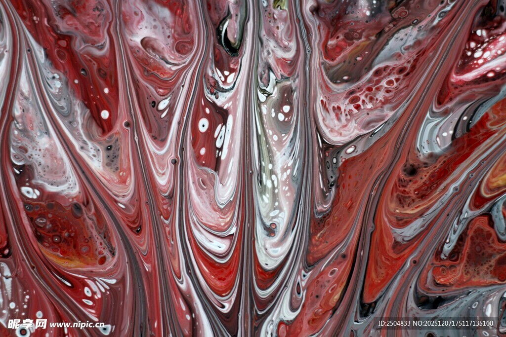 抽象红灰流体艺术纹理
