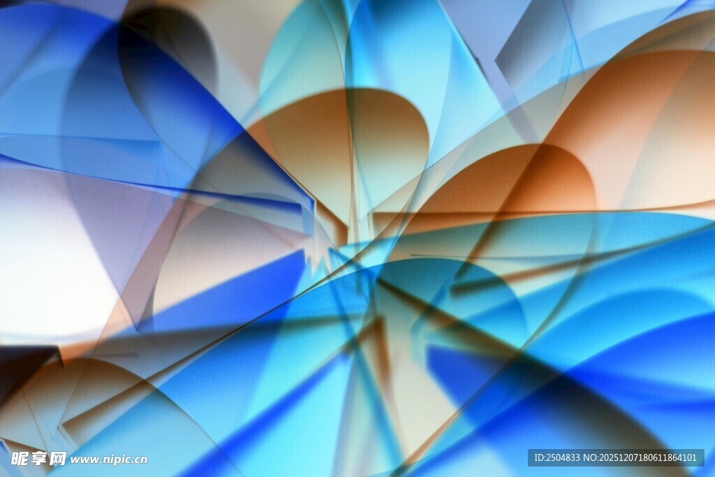 梦幻抽象几何色彩图案