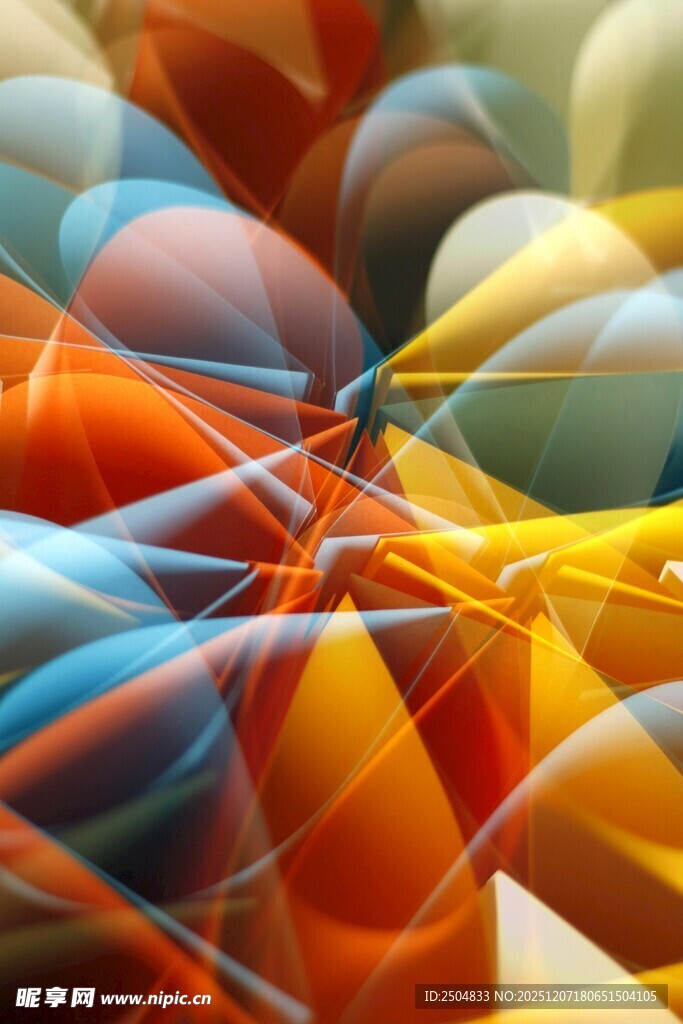 多彩几何抽象图案背景