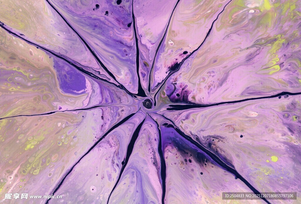 抽象紫色水彩伞艺术图案